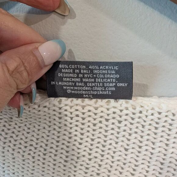 Wooden Ships Cream Knit Sweater - Picture 4 of 7